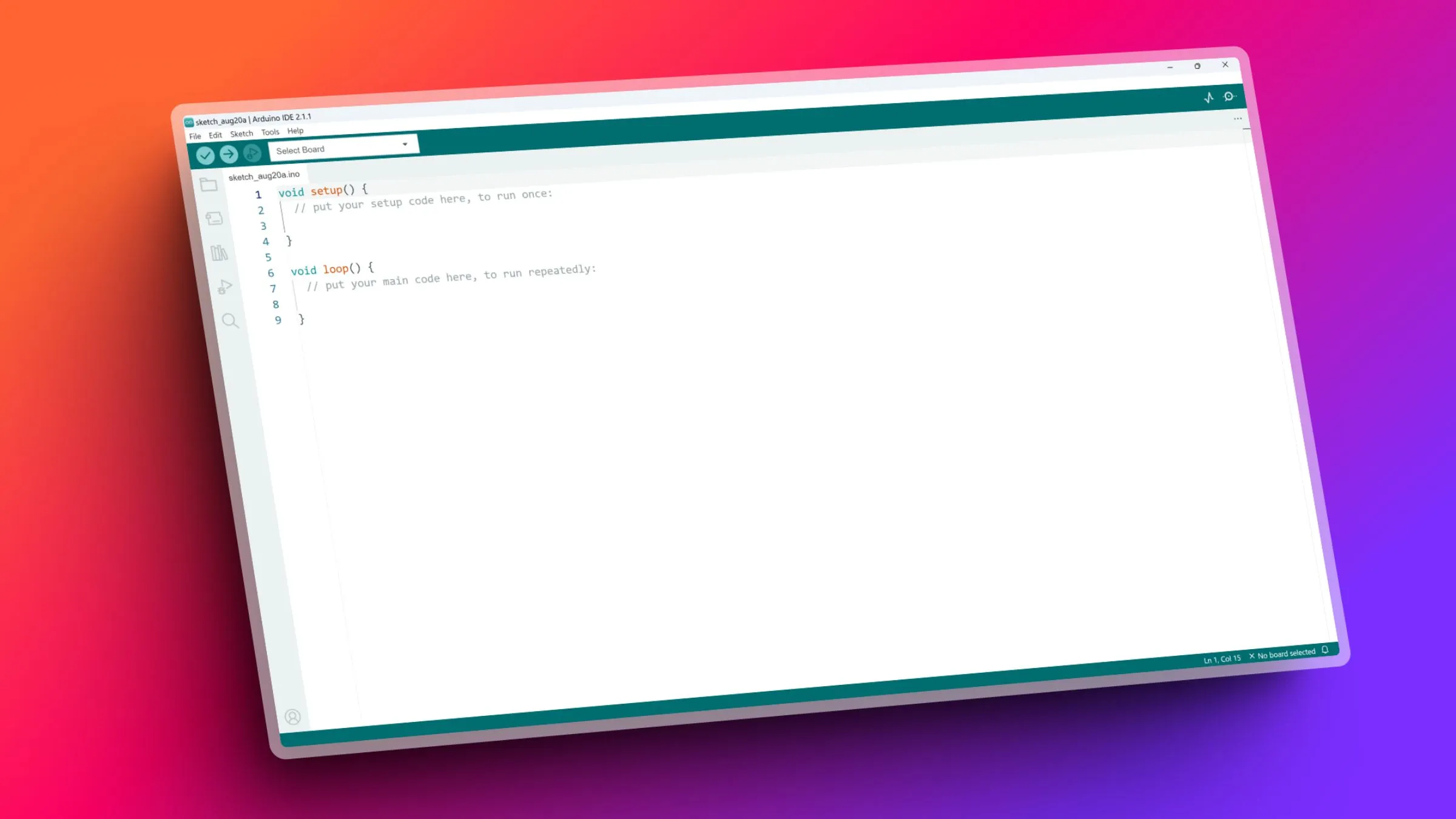 Captura de pantalla del entorno de desarrollo Arduino IDE, donde los creadores electrónicos dan vida a sus ideas a través de programación y diseño.
